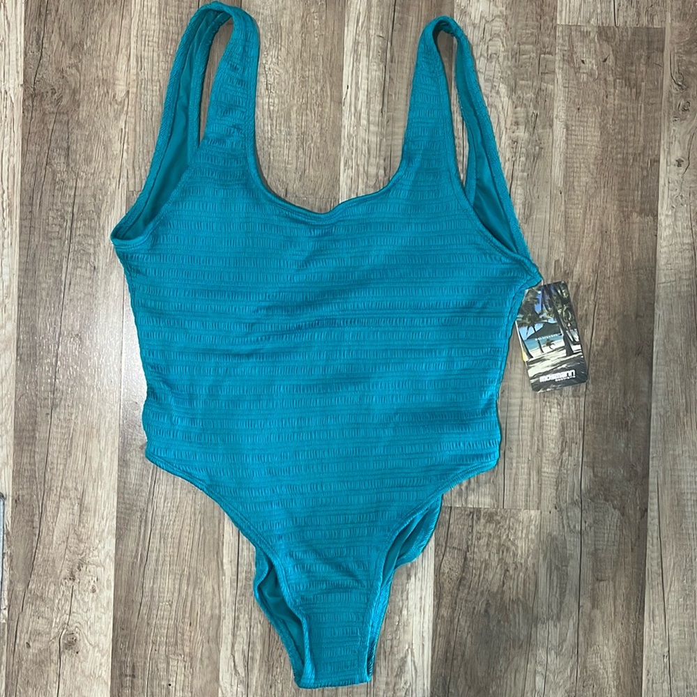 🇺🇸Mosmann Australia one piece bikini teal large L